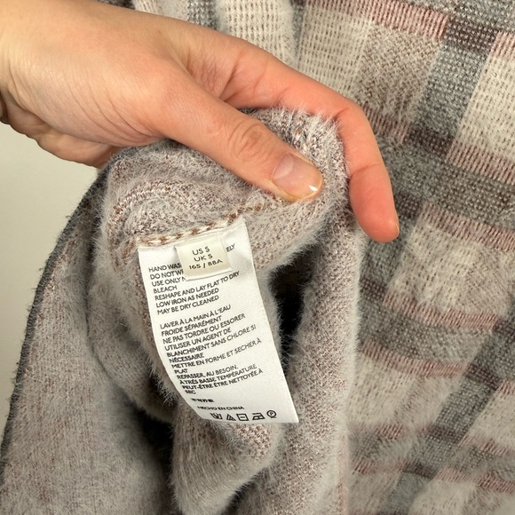 Anthropologie Pilcro Gingham Plaid Eliza Sweater Jacket - Picture 9 of 9